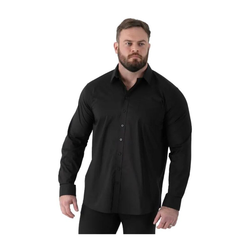 Duke Mens Oliver D555 Stretch Shirt / Black